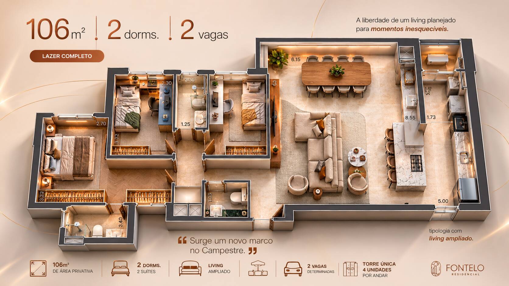 Apartamento, 3 quartos, 106 m² - Foto 35