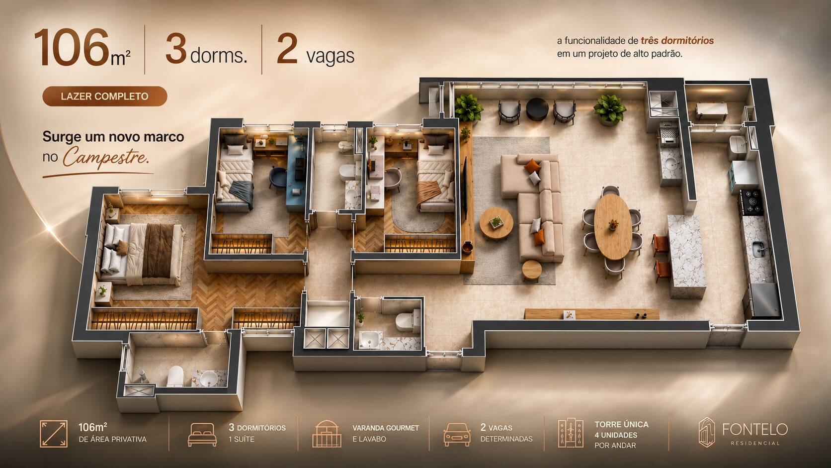 Apartamento, 3 quartos, 106 m² - Foto 34