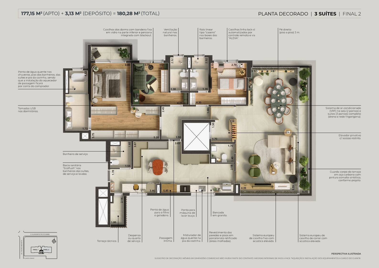 Apartamento, 3 quartos, 180 m² - Foto 36