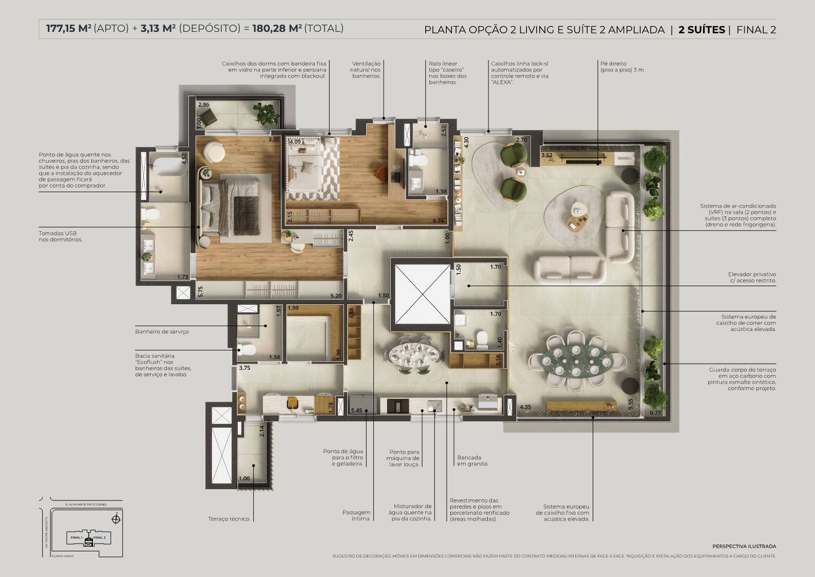 Apartamento, 3 quartos, 180 m² - Foto 35