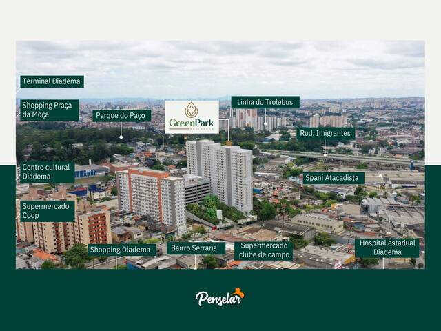 #Green Park - Apartamento para Venda em Diadema - SP - 2