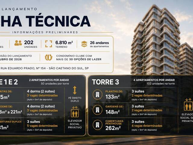 #Basilar - Apartamento para Venda em São Caetano do Sul - SP